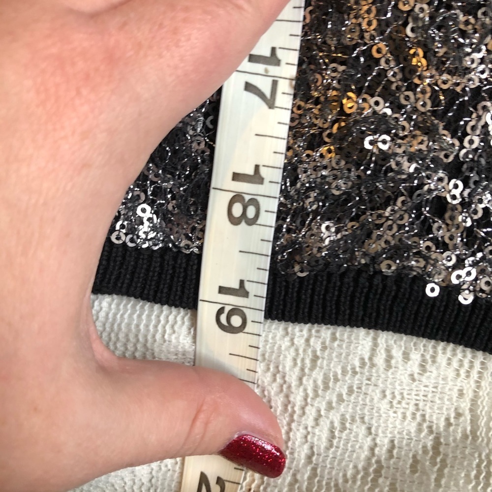 Anthro Knitted &Knotted sequined sparkly cardigan - Picture 8 of 11